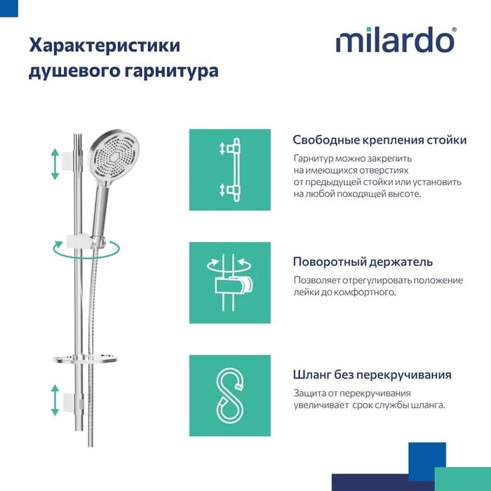 Душевой гарнитур ILS3C70M16 — фото 3