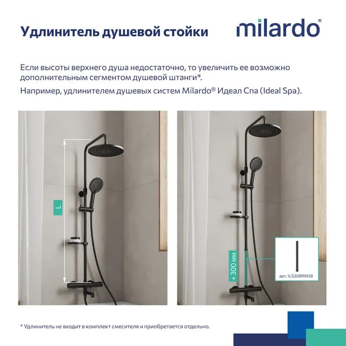 Душевая система с тропическим душем ILSBLTHM06 — фото 11