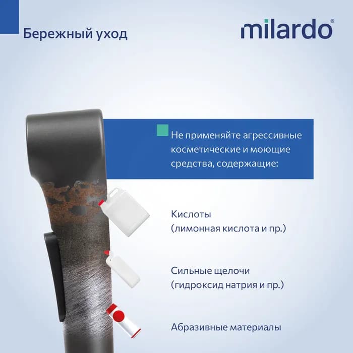 Смеситель скрытого монтажа с гигиеническим душем LEAGM00M08 — фото 7