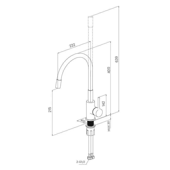 Смеситель для кухни M01BL0FM05 — фото 9